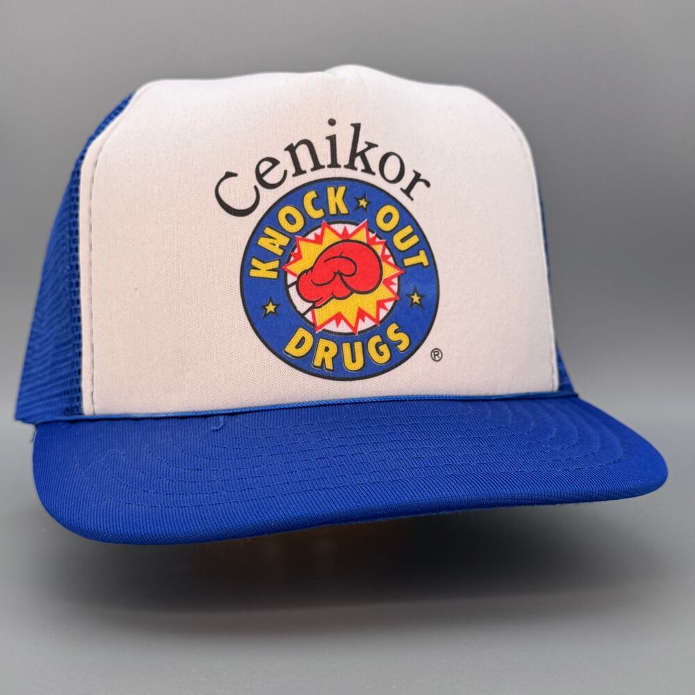 Vintage '80s Cenikor Rehab Center Knock Out Drugs trucker hat